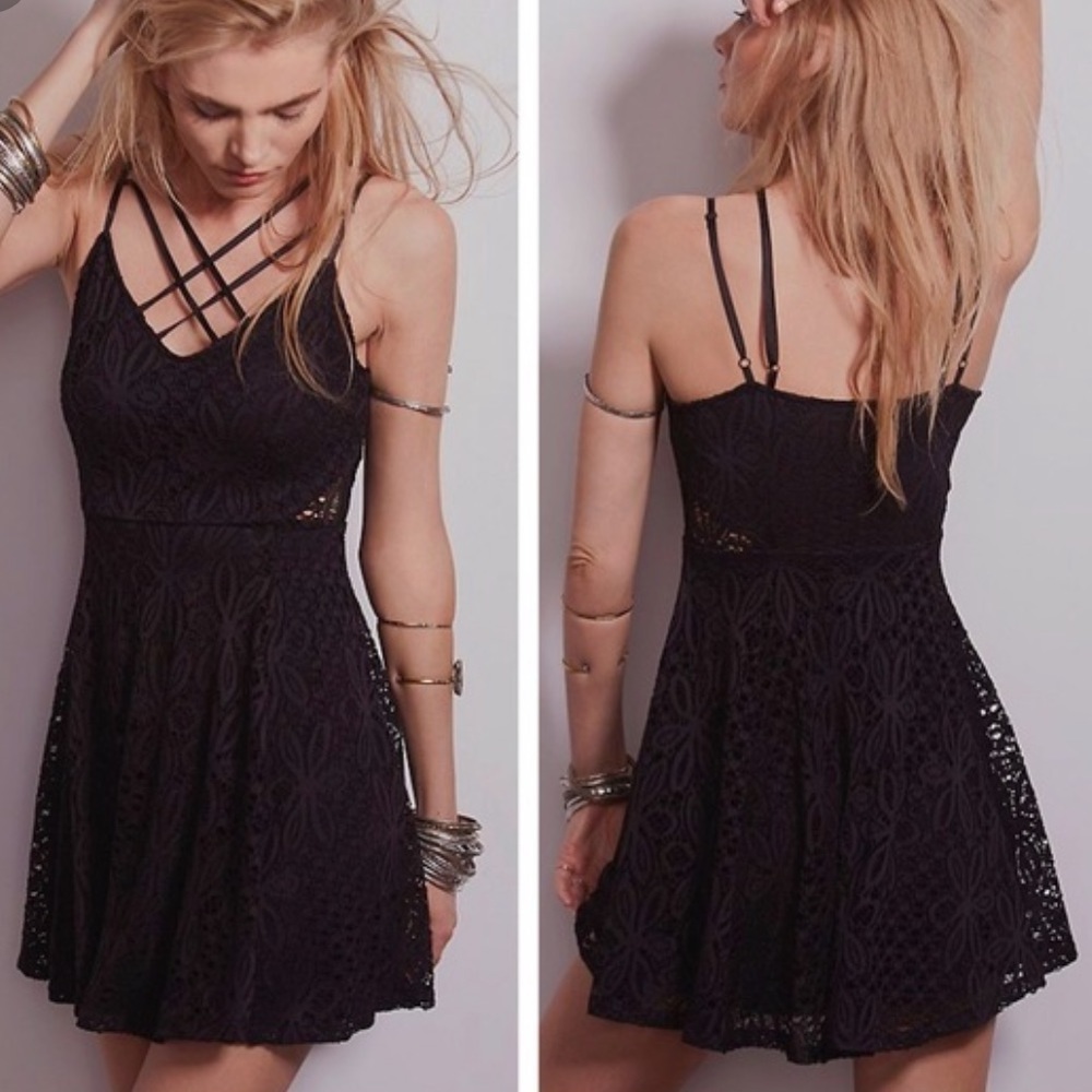 Free People Layla Love Fit and Flare Dress
